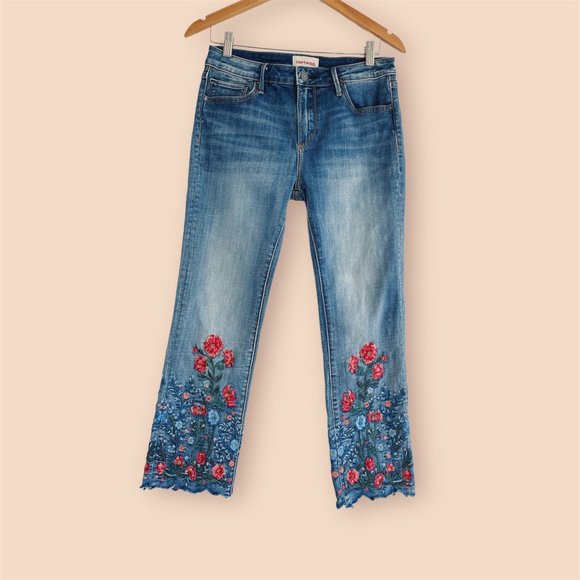 Driftwood Candace Embroidered Jeans 28/25 - Picture 2 of 11